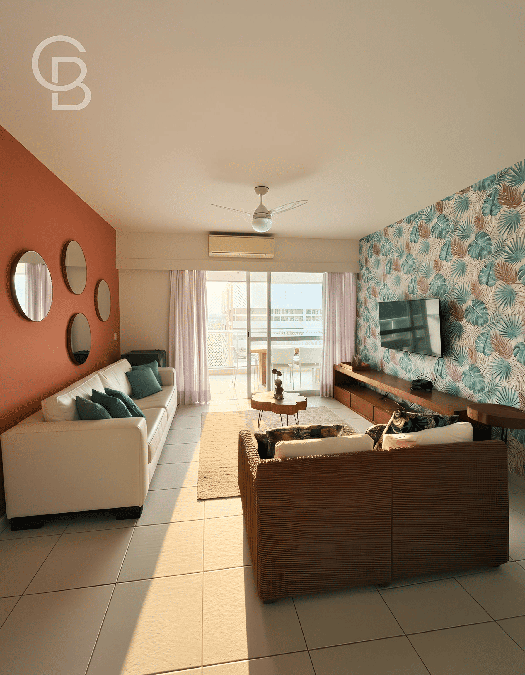 APARTAMENTO MOBILIADO 138m² 3 suítes 2 vagas, 1 min da praia