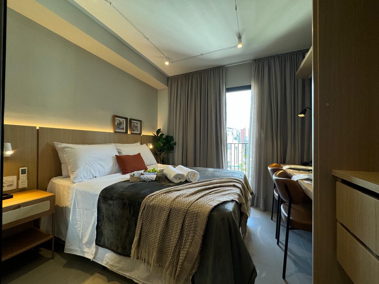 STUDIO MOBILIADO 19m² na BELA VISTA