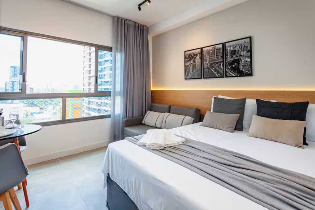 STUDIO MOBILIADO 29m² no CAMPO BELO