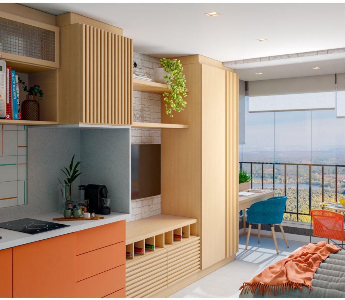 STUDIO MOBILIADO 28m² em PINHEIROS