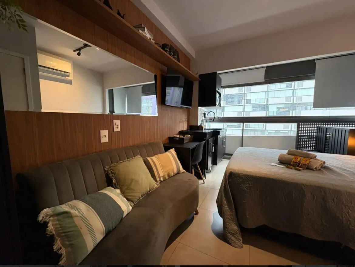 STUDIO MOBILIADO 19m² em PINHEIROS